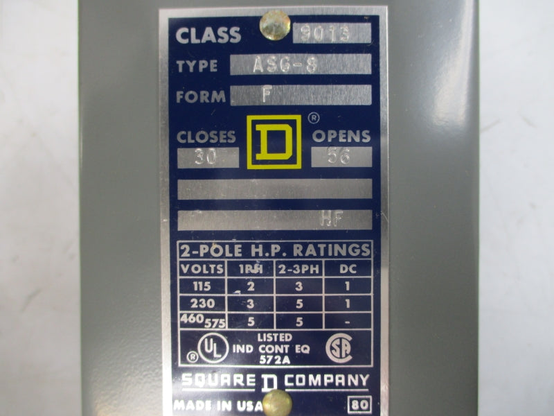 SQUARE D 9013ASG-8 460/575V 572A NSMP