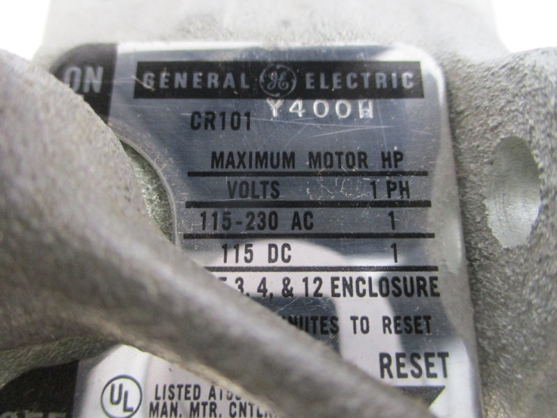 GENERAL ELECTRIC CR101Y400H 115/230VAC NSMP
