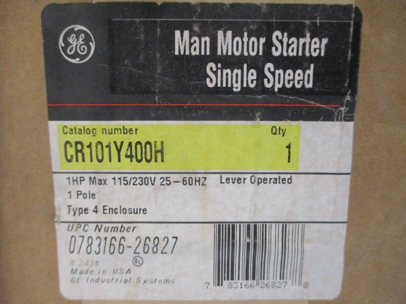 GENERAL ELECTRIC CR101Y400H 115/230VAC NSMP