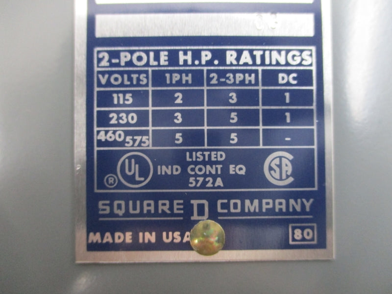 SQUARE D 9013ASG-8 460/575V 572A NSNP