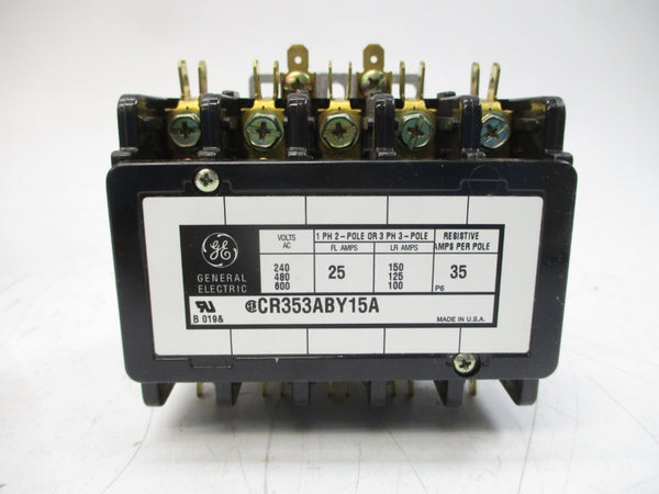 GENERAL ELECTRIC CR353ABY15A 110/120VAC 35A NSMP