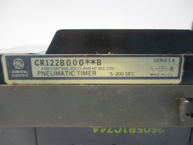 GENERAL ELECTRIC CR122B00002B SER. A 115V 0.5-1.0A 5-200S NSMP