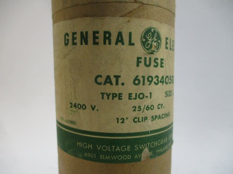 GENERAL ELECTRIC 6193405G5 EJO-1 2400V 5EA NSMP