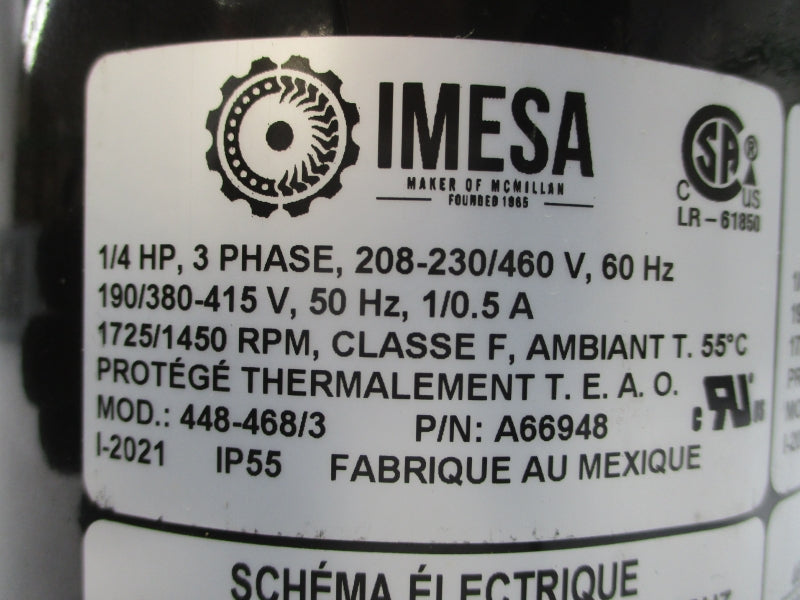 IMESA 448-468/3 A66948 208-230/460V 1/0.5A NSNP