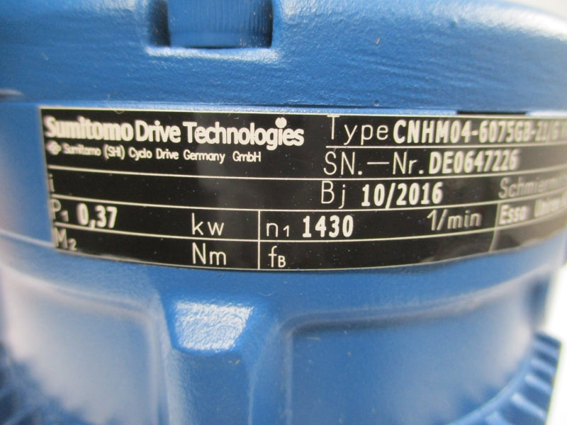 SUMITOMO CNHM04-6075GB-21/G V71M/4 440-480V 1.04/1.18-2.05A NSNP
