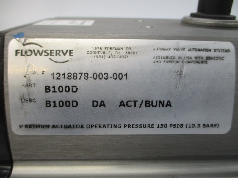 FLOWSERVE B100D B100DDAACT/BUNA 150PSI NSNP