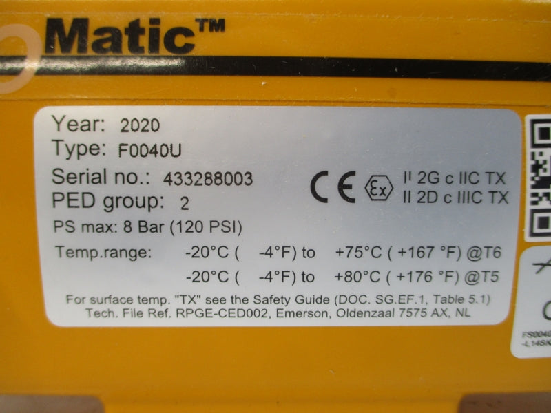 EL-O-MATIC F0040U 120PSI NSNP