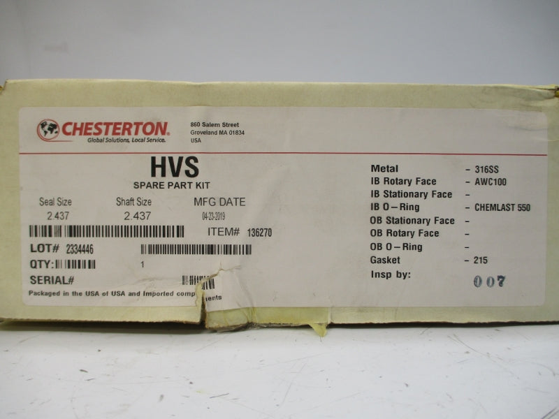 CHESTERTON 136270 HVS 2.437" NSMP