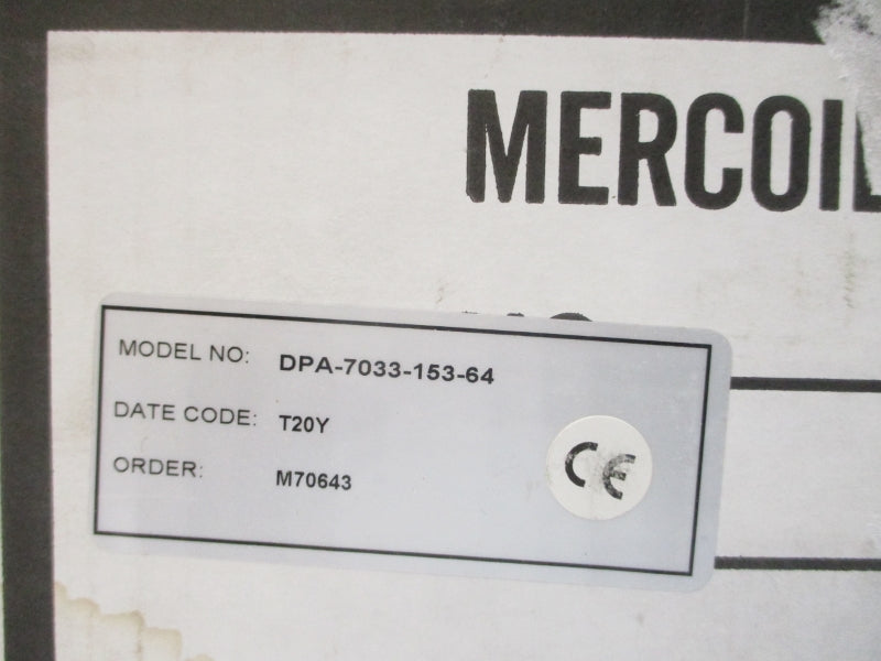 MERCOID DPA-7033-153-64 480VAC 15A 0-30PSI NSMP
