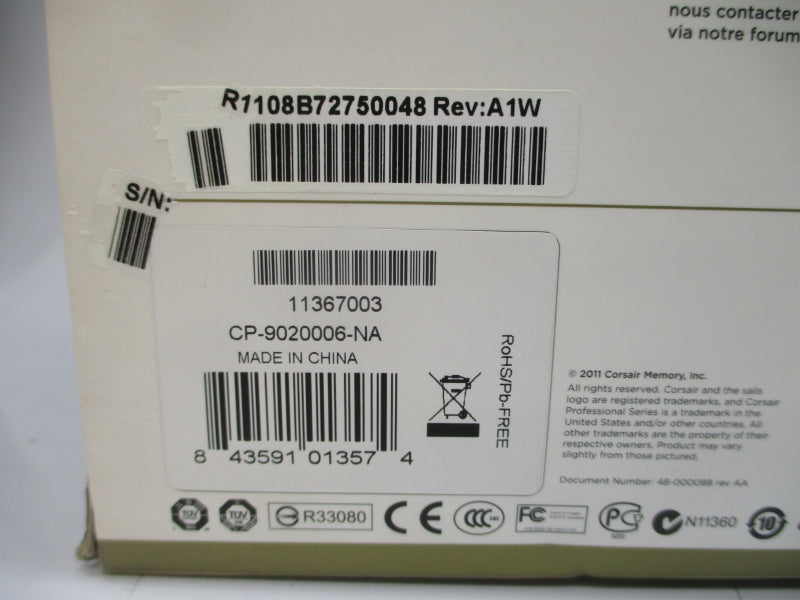 CORSAIR AX650 CP-9020006-NA 100-240VAC 4-8A NSMP