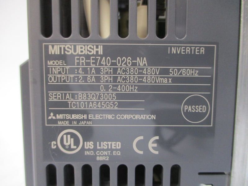 MITSUBISHI FR-E740-026-NA 380-480VAC 4.1A NSMP