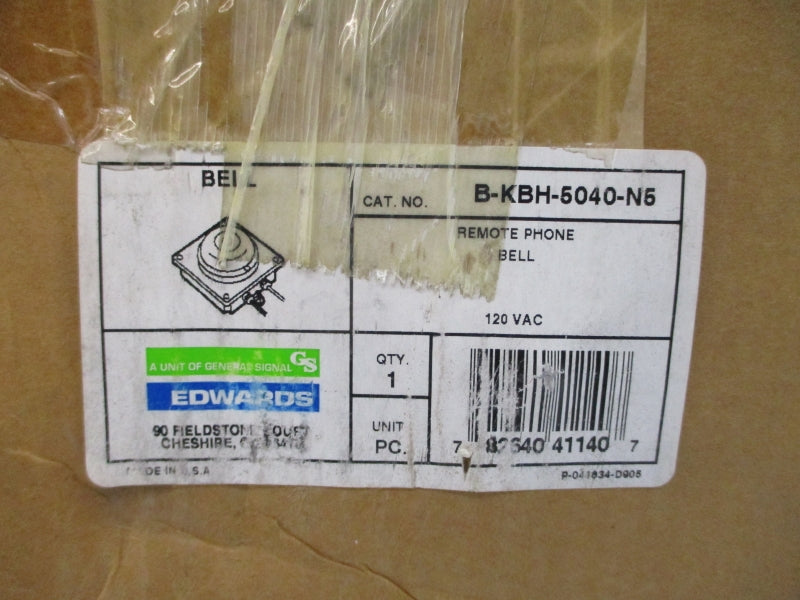EDWARDS B-KBH-5040-N5 120VAC .062A NSMP