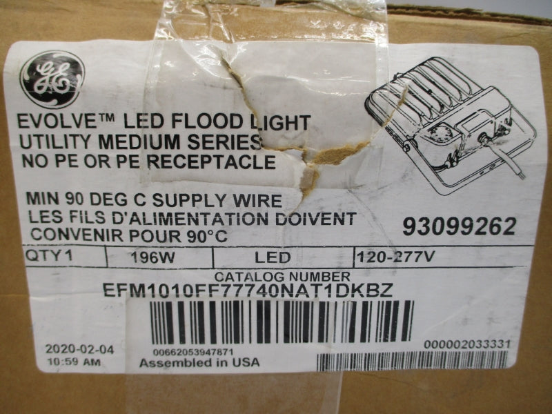 GENERAL ELECTRIC EFM1010FF77740NAT1DKBZ 120-277V 1.6-0.7A NSMP