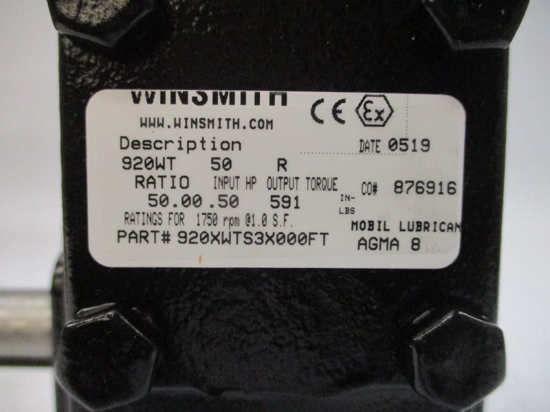 WINSMITH 920XWTS3X000FT NSMP