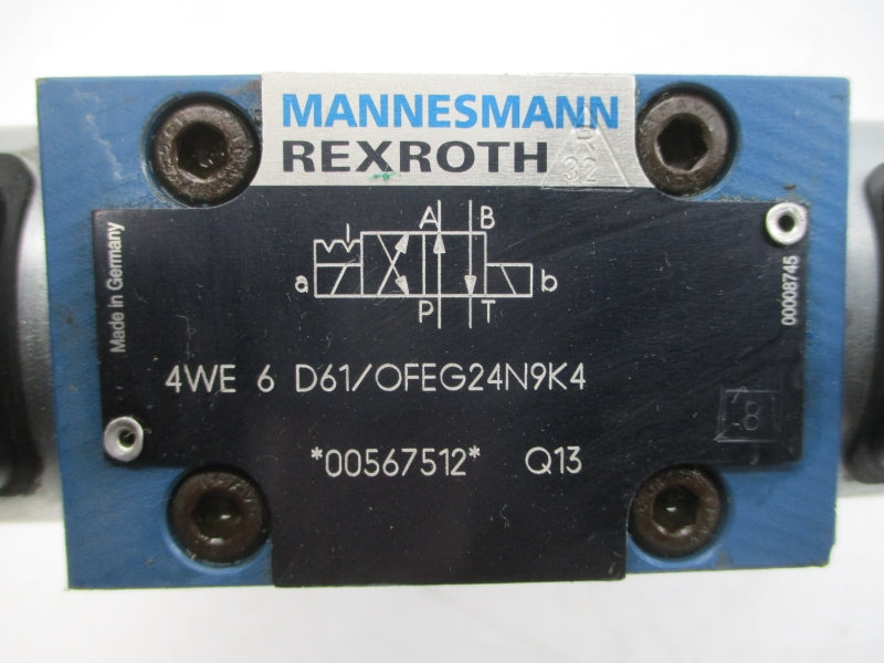 REXROTH 00924880 4WEH16HD70/OF6EG24N9ETS2K4 24VDC 1.25A UNMP