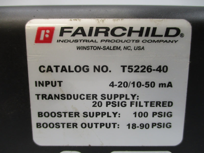 FAIRCHILD T5226-40 100PSI NSNP