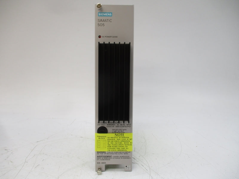 SIEMENS 505-6660 110/220VAC 11A NSMP