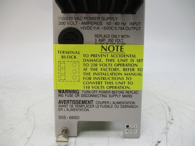 SIEMENS 505-6660 110/220VAC 11A NSMP