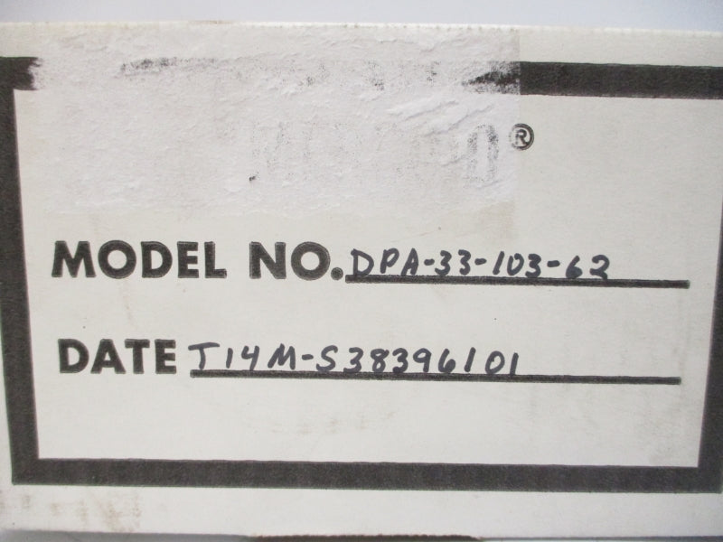 MERCOID DPA-33-103-62 120/240VAC 10A 0-20PSI NSMP