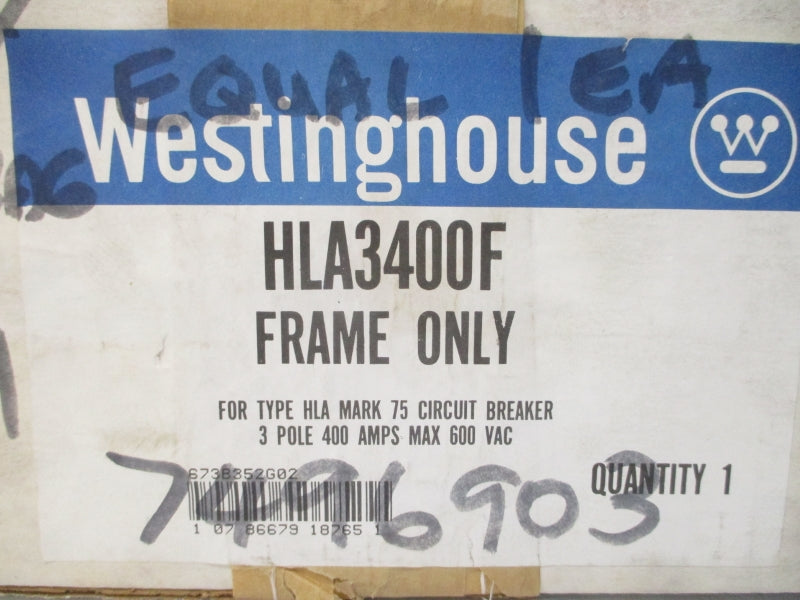 WESTINGHOUSE HLA3400F 673B352G02 600VAC 400A NSMP