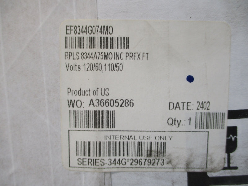 ASCO EF8344G074MO 110/120V NSFS