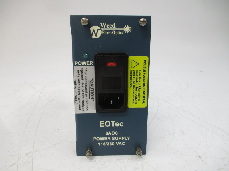 WEED FIBER-OPTICS 6A06 115/230VAC 0.35A NSMP