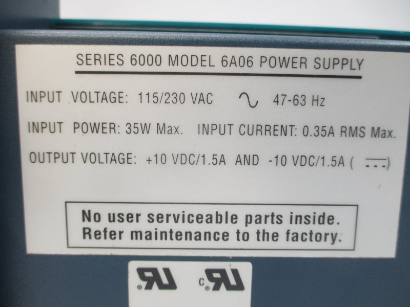 WEED FIBER-OPTICS 6A06 115/230VAC 0.35A NSMP