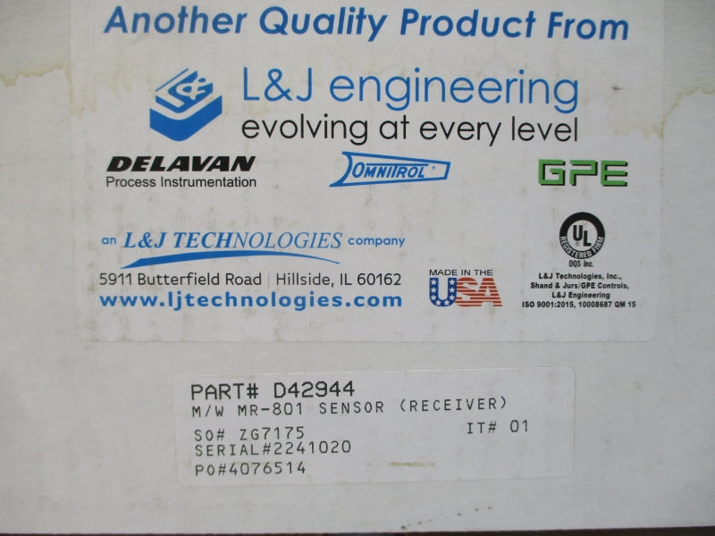 DELAVAN 1BM-F D42944 MR-801 320 NSMP
