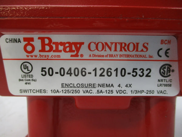 BRAY CONTROLS 50-0406-12610-532 125/250VAC 10A NSMP