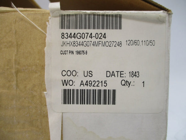 ASCO JKHX8344G074MFMO27248 110/120V 20-150PSI 1/2" NSMP