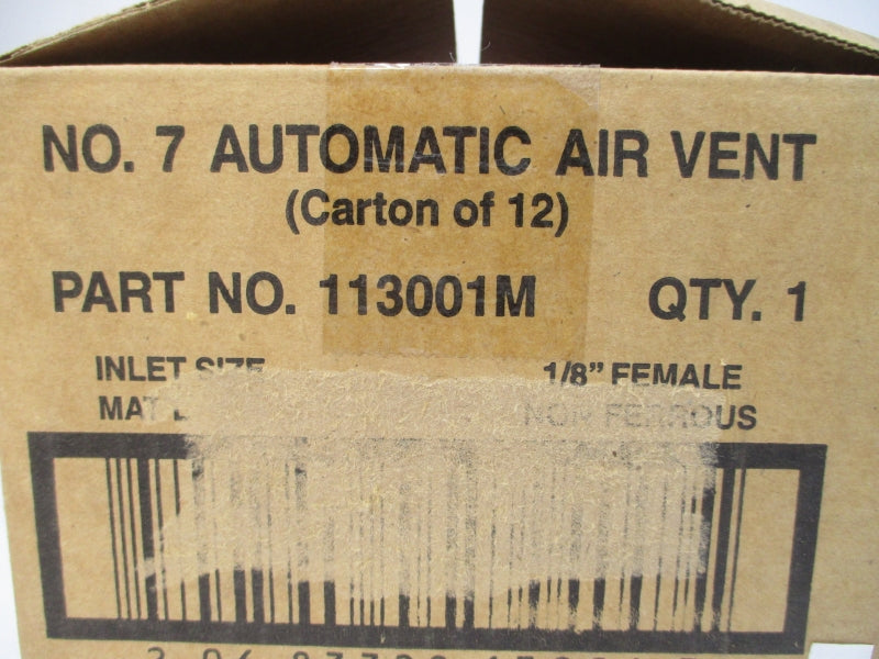BELL & GOSSETT 113001 NO. 7 1/8" (PKG OF 12) NSMP