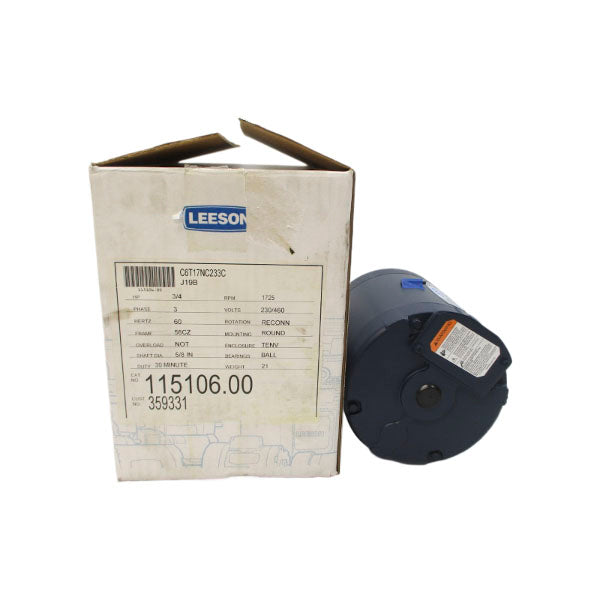 LEESON 115106.00 C6T17NC233C 230/460V 2.6/1.3A NSMP