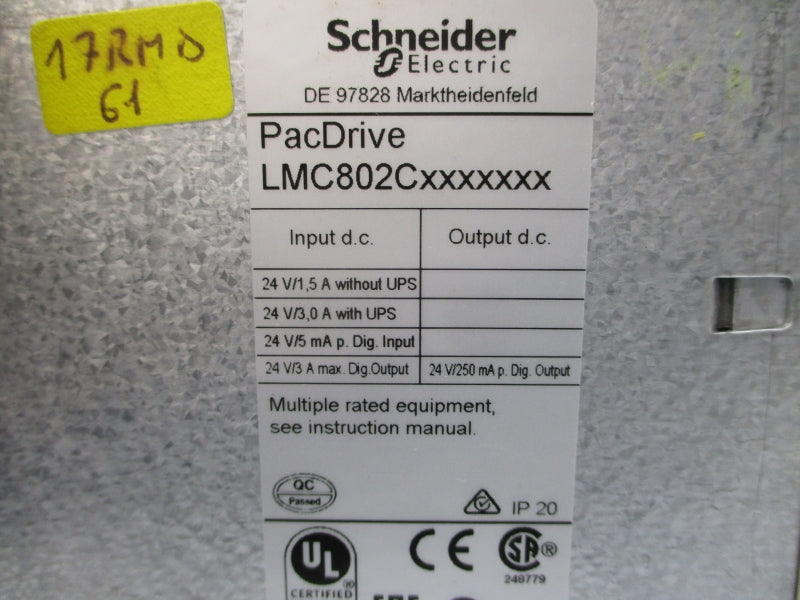 SCHNEIDER ELECTRIC LMC802CAA10000 24V 3.0A UNMP