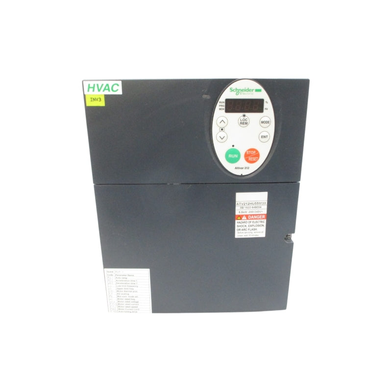 SCHNEIDER ELECTRIC ATV212HU55M3X 200-240V 20.8A UNMP