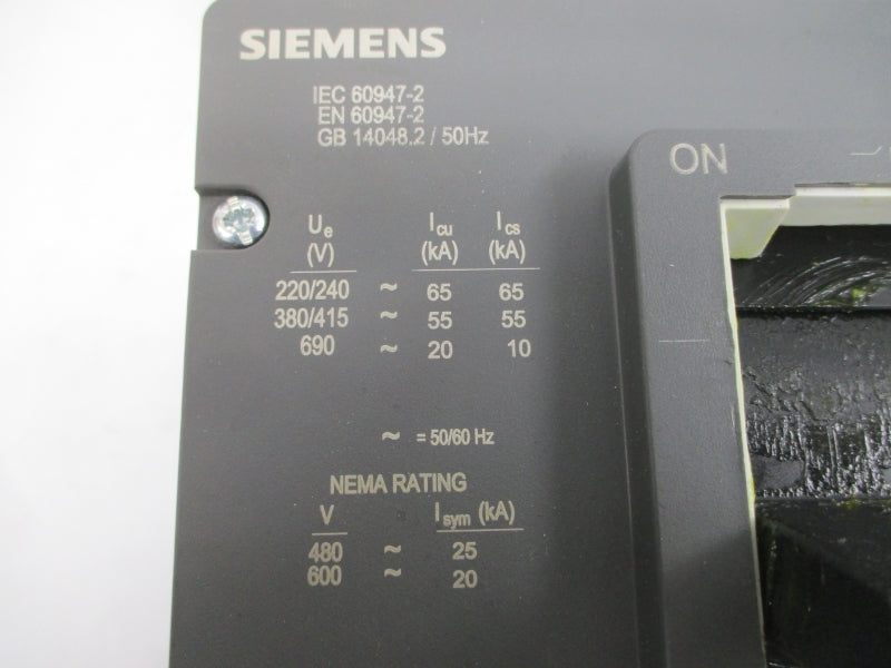 SIEMENS VL800N 600V 800A (AS PICTURED) UNMP