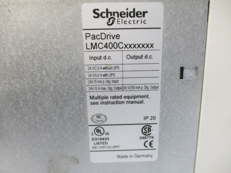 SCHNEIDER ELECTRIC LMC400CAA10000 24VDC 3A UNMP