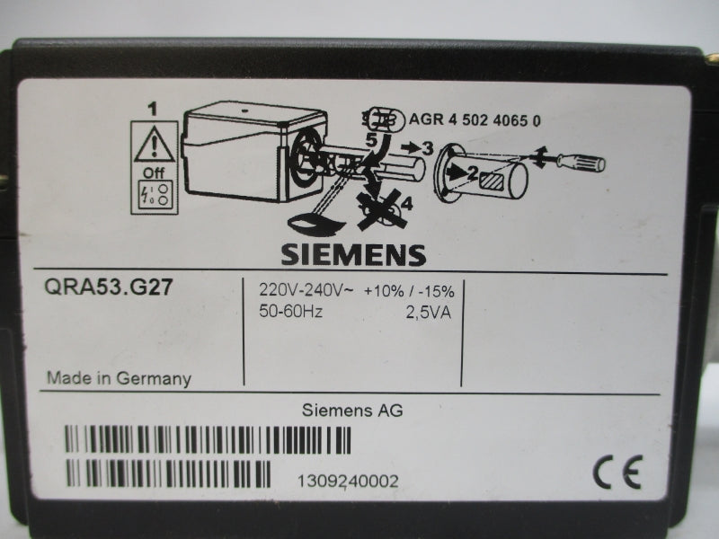 SIEMENS QRA53.G27 220-240V NSNP