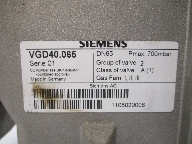 SIEMENS VGD40.065 SER. 01 UNMP