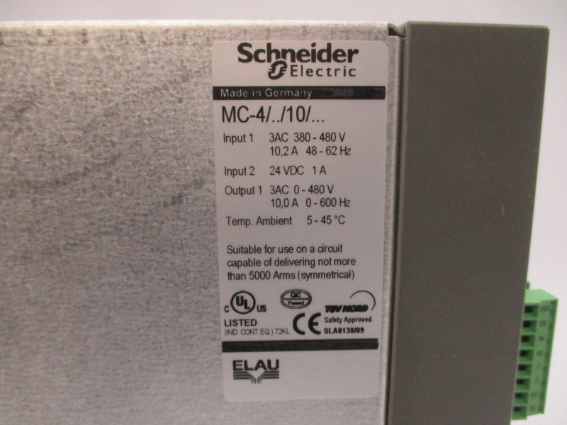 SCHNEIDER ELECTRIC MC-4/11/10/400 380-480VAC 10.2A UNMP