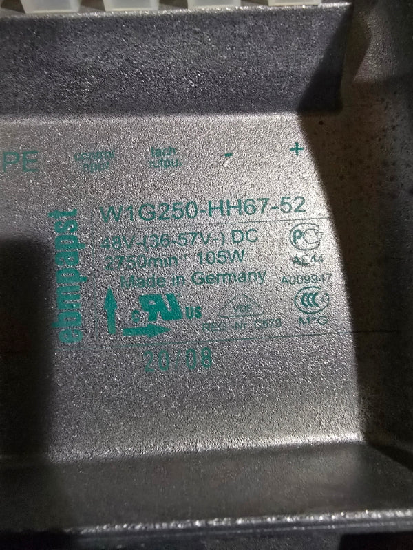 FAN W1G250-HH67-52 48VDC NSNP