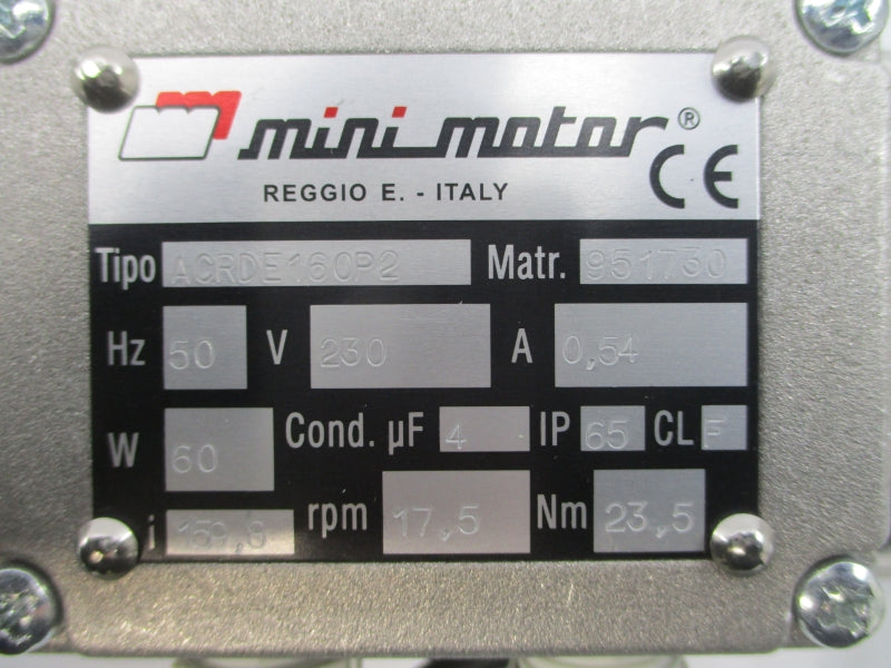 REGGIO ACRDE160P2 230V 0.54A NSNP