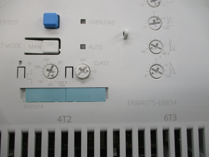 SIEMENS 3RW4075-6BB34 230-460VAC 131-356A NSNP