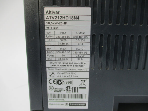 SCHNEIDER ELECTRIC ATV212HD18N4 380-480V 34.8A NSNP