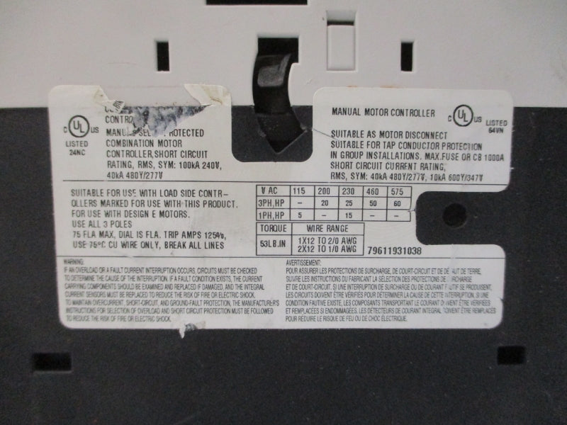 LOVATO SM3R7500 600/690V 55-75A NSNP