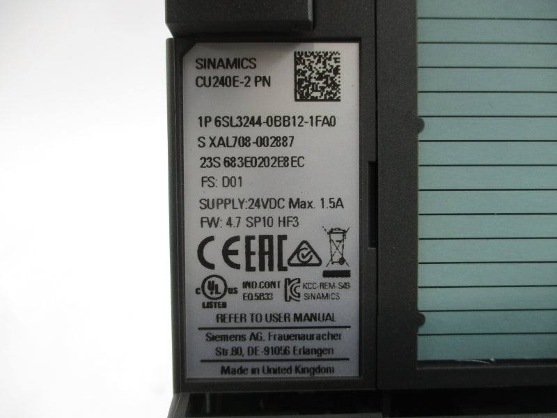SIEMENS 6SL3210-1PE13-2AL1 400-480VAC 4.1A NSNP
