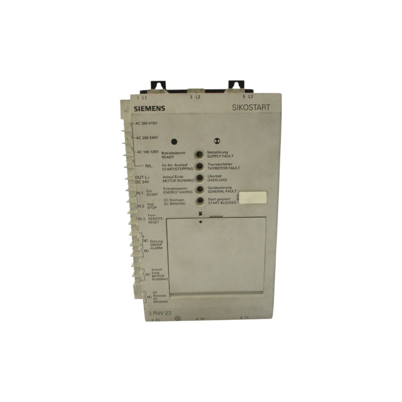 SIEMENS 3RW2223-1AB05 230-500VAC 10.5A NSNP