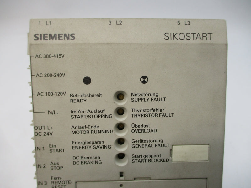 SIEMENS 3RW2223-1AB05 230-500VAC 10.5A NSNP