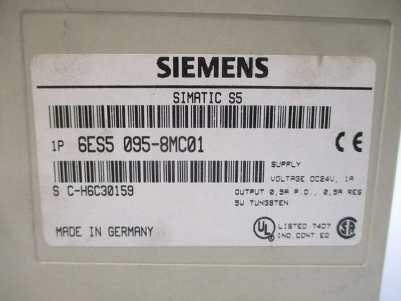 SIEMENS 6ES5095-8MC01 24VDC 1A NSNP