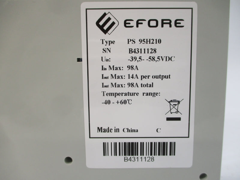 EFORE PS95H210 PDU0101 39.5-58.5VDC 98A NSNP