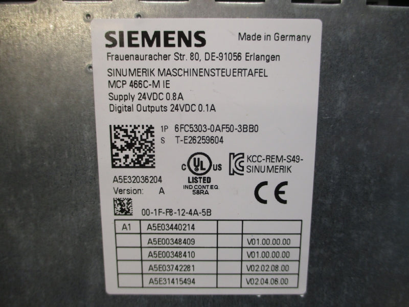SIEMENS 6FC5303-0AF50-3BB0 24VDC 0.8A NSNP